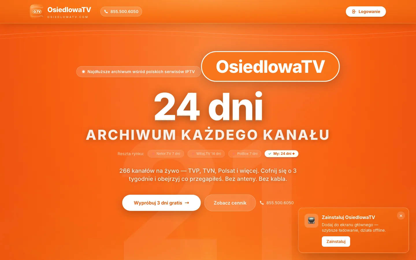 OsiedlowaTV website screenshot